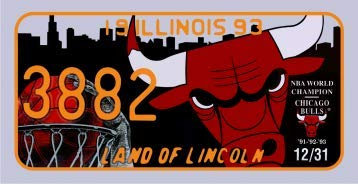 OPO 10 - USA Auto LIZENZPLATTE - 30x15 cm Metall Replik: Illinois (C17)