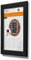 Deflecto Cadre à clipser A3 - Élégant cadre à clip en aluminium noir pour affichage mural - Support de certificat et d'affiche avec clips d'ouverture pratique sur le devant - Cintre élégant pour la