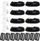 BYNYXI Tie Rope Fastening Straps, 8 PCS Fastening Straps with Buckle,Heavy Duty Tension Belts Lashing Straps Mounting Set Solar Cover Reel Attachment For Pool Reel Solar Foil