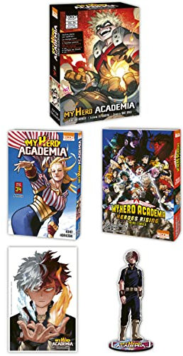 America: Coffret avec jaquette alternative, l'anime comics My Hero Academia Heroes Rising, un stand acrylique, un ex-libri