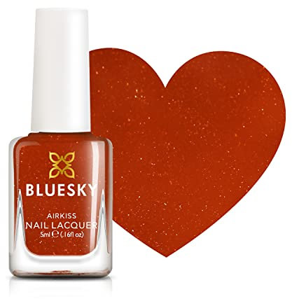 Bluesky Kids Nail Varnish – FIRELIGHT, Orange. Easy Peel-off, Non-Toxic, Water- based, Odour-free Nail Polish for Kids, 5ml