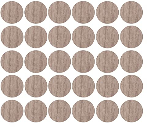 30x Cache vis adhésif autocollant diamètre 20mm bouchon trou meuble table chaise maison, bois orme