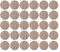 30x Cache vis adhésif autocollant diamètre 20mm bouchon trou meuble table chaise maison, bois orme