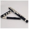 17 Löcher Ebenholzflöte Offenes Loch Versilbert E Key Natürliche Ebony Holz Professionelle Flöte Querflöte