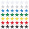 GORGECRAFT Pack Of 42 Iron On Embroidered Star Patches Sew On Appliques Fabric Stars Stickers Gold Stars Stickers for Fabric Hats Clothes Shoes Shirts Jackets