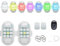 Auto Fernbedienung Blitzlicht,7 Farben LED-Flugzeug-Blitzlichter & USB-Aufladung Mit Vibrationsfunktion, Drahtloses LED-Blitzlicht mit hoher Helligkeit,Drohnen-Antikollisionslichter