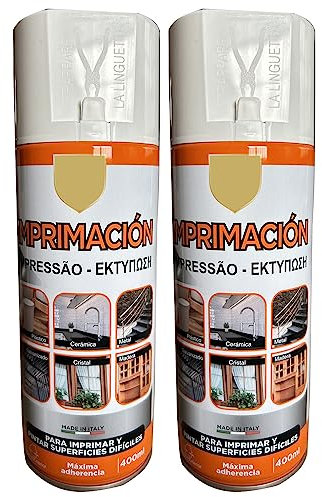 various Pintura Spray Imprimacion Blanco de 400 ml Adecuado para las Superficies de Metal, Madera y Plástico Pack de 2 Unidad