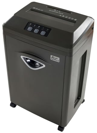 Aktenvernichter Super Micro Nano Cut Partikelschnitt P-7 Profi Office Alligator 305 M - 5 Blatt, 30 min Dauerbetrieb, leise und sicher DSGVO konform (91957)
