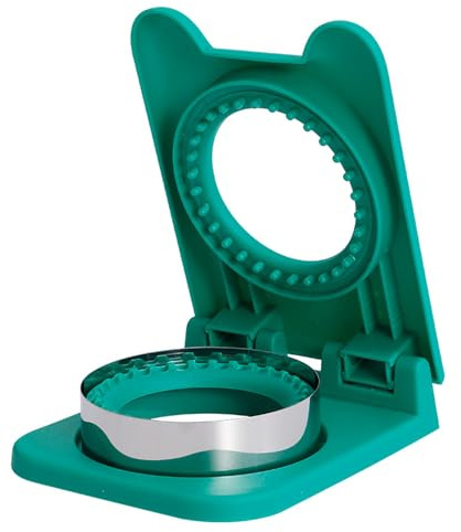 HPYSHP Stainless DIY Sandwich Crimpers,Bread Sandwich Square Cutters Maker,Breakfast and Lunch Sandwich Cutter and Sealer,for Boys,Girls and Adult (Green)