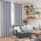 always4u 100% Blickdicht Gardinen Verdunklungsvorhänge in Leinenoptik, Einfarbig Thermovorhang mit Ösen für Wohnzimmer und Schlafzimmer, Kälteschutz Wärmeisolierend, Hellgrau 140x245cm 2er Set