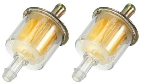 A ABSOPRO Filtro carburante in linea per motociclette da 3/8 pollici, resistente (set di 2)