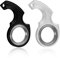 2 Schlüsselanhänger Spinner Spielzeug 1,7cm Innendurchmesser mit 2 Schlüsselanhängern aus Metall, Tragbar Finger Spinner Schlüsselanhänger für Kinder Erwachsene Angstlinderung(Schwarz, Silber)