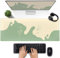 Cute Matcha Green Anime Cats Desk Mat - Kawaii Large Gaming Mouse Pad, Aesthetic XL Deskmat for Women Office Decor, Laptop Computer Keyboard Mousepad Accessories 31.5x11.8