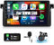 CAMECHO Android 12 Radio de Coche para BMW E46 Radio con Navi Carplay Android Auto,Pantalla de 9 Pulgadas con FM RDS Volante de Control Bluetooth y USB+Cámara Trasera