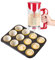 Teigspender Elektrische Teigportionierer 120ml Kunststoff Kuchen Teigmixer Spender mit Kurbelgriff, Sahne Teig Portionierer Mixmaschine für Pfannkuchen, Muffins, Waffeln, Cupcakes, Keks