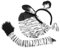 KONTONTY 1 Set Zebra Kostüm Party Stirnband Partydekorationen Tierohr Haarbänder Zebra Element Stirnband Zebra Kopfschmuck Dekoratives Stirnband Zebra Handschuhohren Stirnband