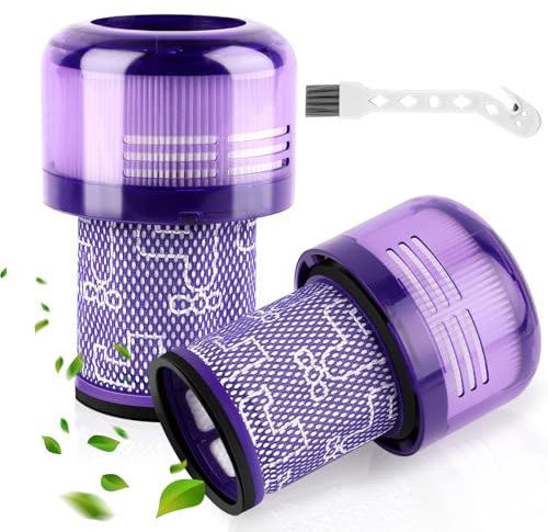 2 Pezzi Filtri Hepa per Dyson V12 Slim Absolute - Lavabile per Aspirapolvere Total Clean - Ricambio #971517-01