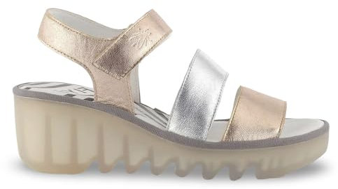 Fly London Damen BEXY575FLY Sandal, Sahara/Silver/Sahara, 40 EU