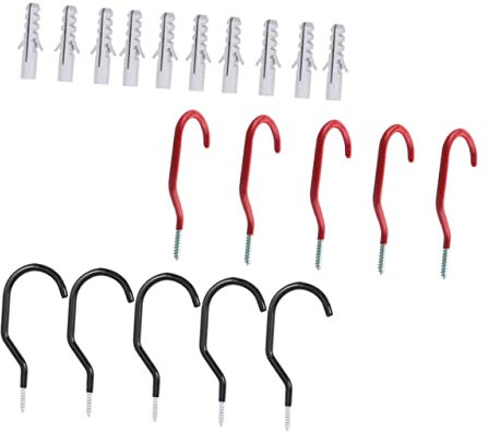 Hoement Deckenaufhänger 10 Sätze Wandhaken Für Fahrräder Schuppen Garage Gartenhaken Zur Aufbewahrung Von Elektrogeräten Möbeln Werkzeugen