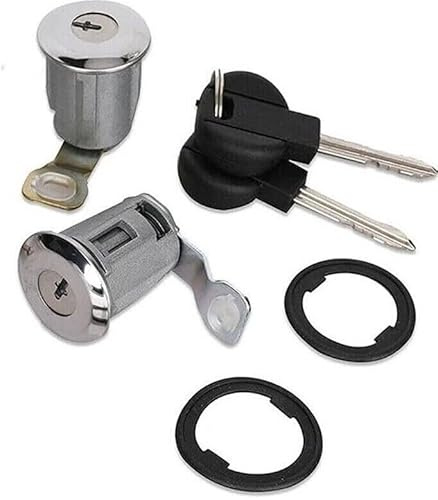 Autocraft (Lot de 2) Barillet de Porte Avant Gauche et Droit avec clés compatible Berlingo Partner et Xsara OEM 252522 9170G3 9170CW