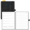 POPRUN Kalender 2025 2026 Buchkalender Notizbuch (Aug.2025-Dez.2026), ca. A5 (22 x 16,5 cm), Terminplaner, Wochenplaner Ringbuch mit Softcover, Zertifiziertem Papier - Schwarz