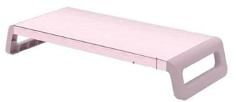 Plattform-Monitorständer Universal Monitor Riser Stand Aluminium Legierung Unterstützung PC Bildschirm Halter Halterung Desktop-Monitor Ständer for Monitore Laptops(Pink L)