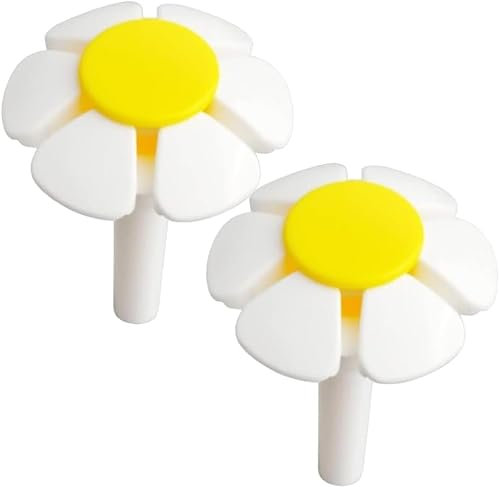 2 Pcs Pet Water Fountain Nozzle Replacement Yellow Flower for Head for Cat Fountain Automatic Drinking Water Dispenser Pet Water Fountain Attachment for Cats, Dogs, Multiple Pets