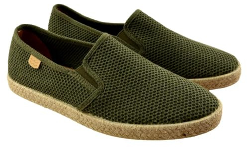 mediterránea - Zapatillas de Esparto de Rejilla con elásticos Laterales 045368 Lona
