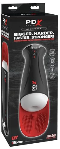 PDX Elite Fap-O-Matic Pro XL Masturbator, White, 34.9 cm