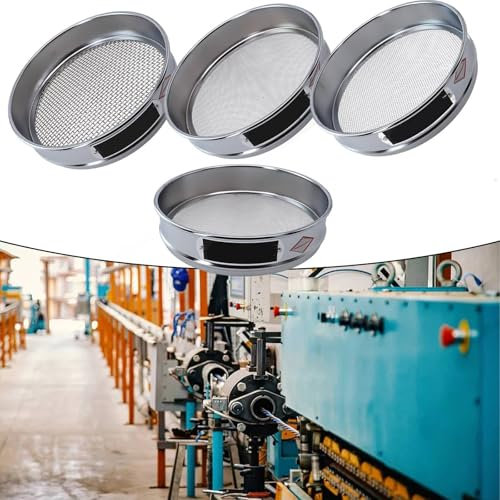 20cm Chrome Mesh Sieve for Sample Analysis, Suitable for Food and Pharmaceutical Use (70 Mesh)