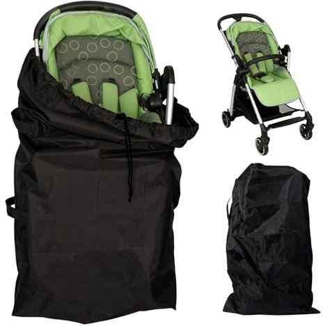 Transporttasche Kinderwagen, kinderwagen tasche,buggy tasche,car seat | Robuste Kinderwagen Schutzhülle aus Oxford Stoff,Schutzhülle Flugzeug Schwarze Reisetasche für Buggy und Kinderwagens