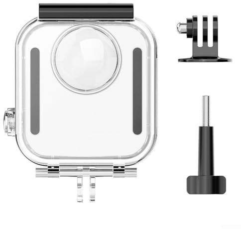 GLFLOW Waterproof Case for Max Action Camera, Underwater Diving Protective Housing 40M with Bracket Accessories