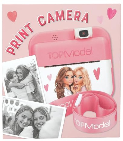 TOPModel Digital Print Kamera, Pink, mit Integriertem Fotodrucker, Geschenk für Mädchen