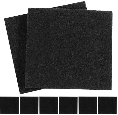 FIXOSHEE 8 Stück 8 Stück Aktivkohle Katzenstreu Filterpads 6,5×6cm Geruchsfilter für Katzentoilette und Komposteimer Einsetzbare Katzenstreufiltermatten