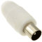 TV RF coaxial Fiche Bouchon Visser Adaptateur pour 75 ohm Coax Câbles