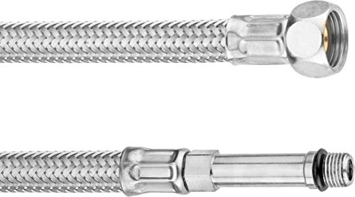 Cornat Flexibler Verbindungsschlauch - 500 mm Länge - M10 x 1 AG, 3/8 Zoll IG - Hochwertige Edelstahl-Umflechtung / Anschlussschlauch für Wasserhahn / Armaturenschlauch / Flexschlauch / T3173321270