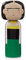 Lucie Kaas Sketch Inc. Holzfigur Frida 14,5cm, aus Schima Holz gefertigt, handbemalt, SI01FR