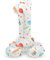 Folat 63961 Luftballon Geburtstag Stehender Ziffer Zahl 1 Joyful Party Weiß mit Geschenke und Dekoration 72 cm - Decoration Geburtstagdeko, Ballon Zahl, Kein Helium erforderlich