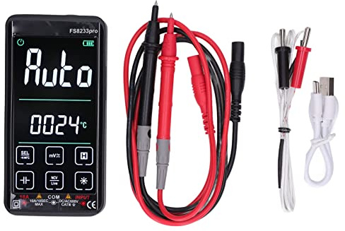 Digital-Multimeter LED Spannungsmesser Bildschirm AC DC Strom Spannung Widerstand Kapazität Tester FS8233pro Touchscreen Multimeter