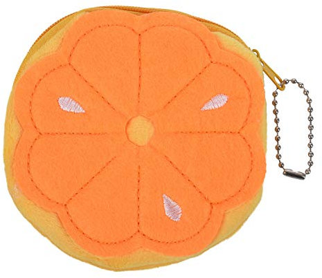 Jikoiuty Porte-monnaie avec motif fruits pour femme et fille - Cadeau pour femme (orange), Orange