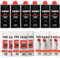 SKYTE® Fuel Accessory Set- Includes 6X Fluid, 6X Flints, 6X Genune Flints, Refillable Hand Warmer, Fast Ignition, Low Odor, Lighter Fuel Refill, Easy Fill Nozzle, Black,