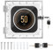 Boite de Verrouillage Thermostat avec Clé, Universal Thermostat Guard, Protection de Thermostat en Acrylique Transparent, Compatible Thermostats de 12X14X4.5cm Ou Plus Petit (Petit)
