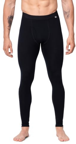 DANISH ENDURANCE Merino Funktionsunterhose Herren, 180 g/m², Schwarz, 3XL
