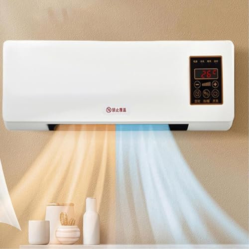 Wall Mounted Air Conditioner & Heater, Mini Split Ac/Heating System, Wall Mounted Air Conditioner, Air Cooling Heating Fan for Bedroom Living Room