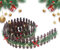 Pequeña valla para árbol de Navidad, pequeña valla para árbol de Navidad - Panel de valla Valla de jardín - Decoración de fiesta con luz LED, accesorios de jardín de hadas de madera para decoración de