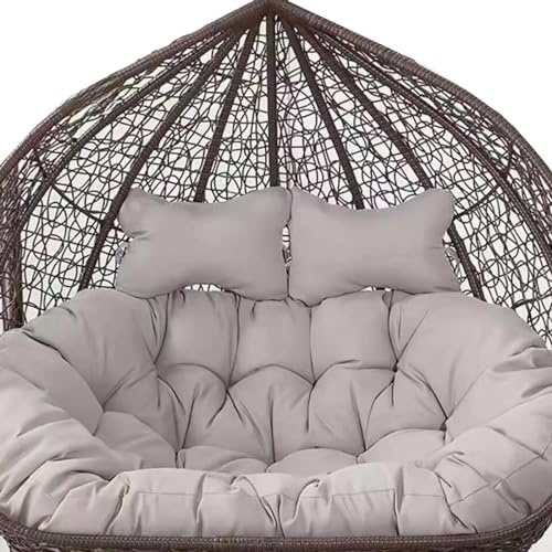Outdoor 2 Seater Egg Chair Cushion Replacement - Double Hanging Basket Hammock Swing Cushion for 2 Person Hanging Chair Comfortable and Durable Patio Accessory
