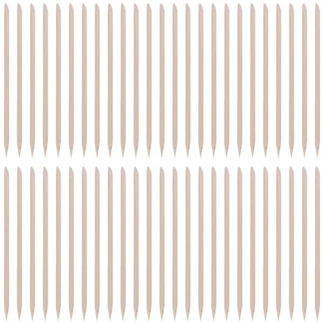 FONDOTIN 300 Bâtonnets de Manucure en Bois Double Embout 15 Cm, Repousse-cuticules et Cure-ongles pour Manucure et Pédicure, Outils de Soin des Ongles Professionnels, Pack 3 X