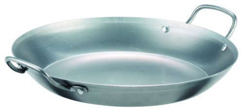 GSW 860611 GastroTraditionell Lyoner Eisen Paella-Pfanne - 34cm, Grau