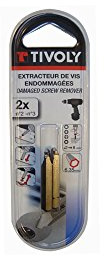 Tivoly 11111120002 Damaged Screw Extractor Set of 2