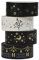 AUFODARA Washi Tape Dekobänder Goldenen Akzenten Designs 4er Set (Golden)